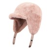 Clakllie Ushanka Trapper Cap with Earflaps Russian Hat for Women