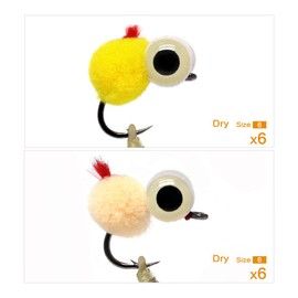 YZD Fly Fishing Big Trout Flies Kit Top 10 Steelhead Flies Flyfishing Gear Premium Wet Dry Flies Trout Lures Streamer Nymph Emerger Fishing Assorted Trout Flies Bass Salmon (Big Trout Flies Kits 02)