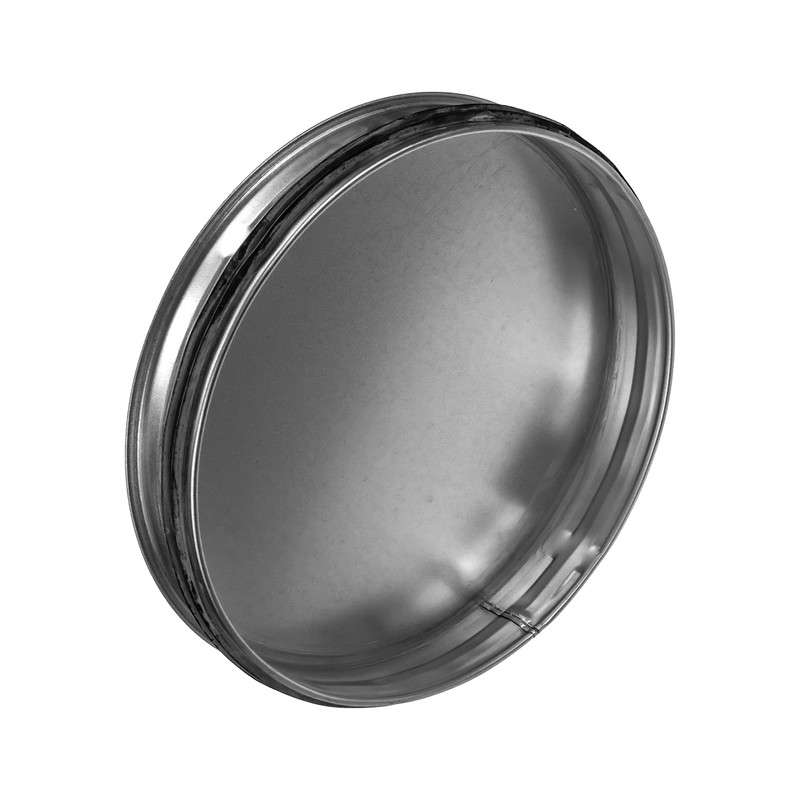 8” Inch Duct End Cap with Rubber Gasket - Galvanized
