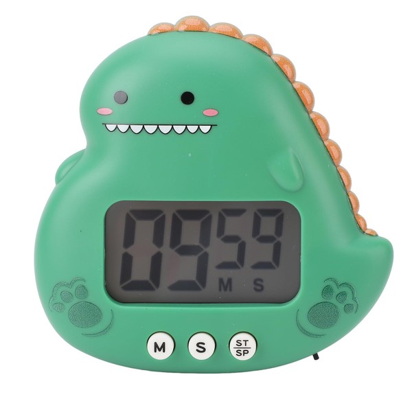 Digital Kitchen Timer, Cute Cartoon Dinosaur Digital Timer LCD Display