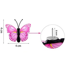 Butterfly Push Pins - Colourful Push Pins Push Pins Push Pins Push Pins Push Pins Push Pins Push Pins School Office Decoration Accessories (Pack of 30)