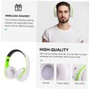 Tofficu Wireless Foldable Headset Adjustable Over Ear Headphones with Noise