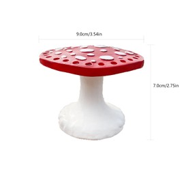 ZHU YU CHUN 1 PC Cute Mushroom Earring Holder Mushroom Jewelry Holder Earring Display Holder Stand Earring Organizer Christmas Birthday Gift Tabletop Ornament Room Decoration(Red)