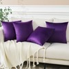 Sungeek Set of 4 Decorative Cushion Covers Solid Soft Velvet
