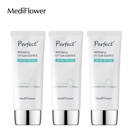Mediflower 메디플라워 퍼펙트 워터풀 유브이 선에센스 50mlx3개 Mediflower Perfect Waterful UV Sun Essence 50ml x 3pcs