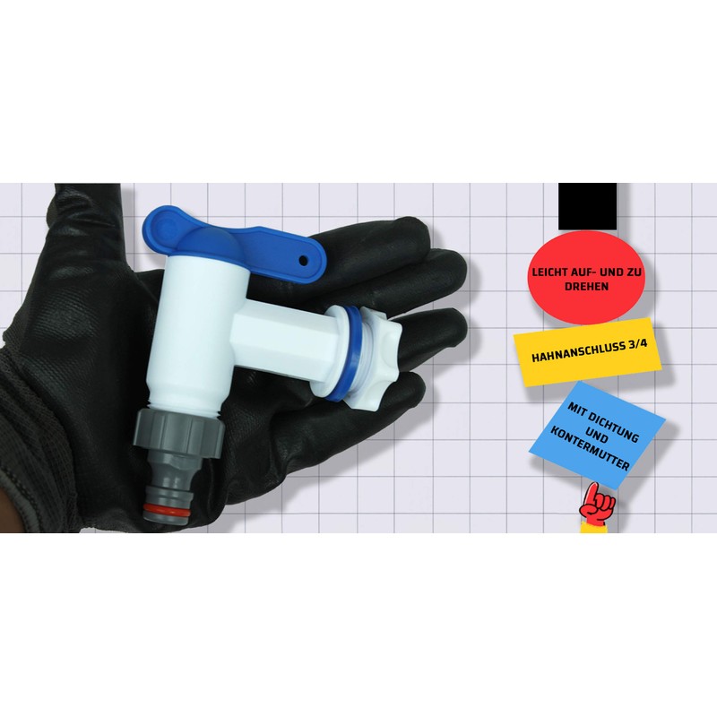 GASMIS Drain Tap for Rain Butt, Plastic Replacement Tap, Tap