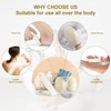Natural Loofah Exfoliating Body Scrub & Back Scrubber – 4-Pack