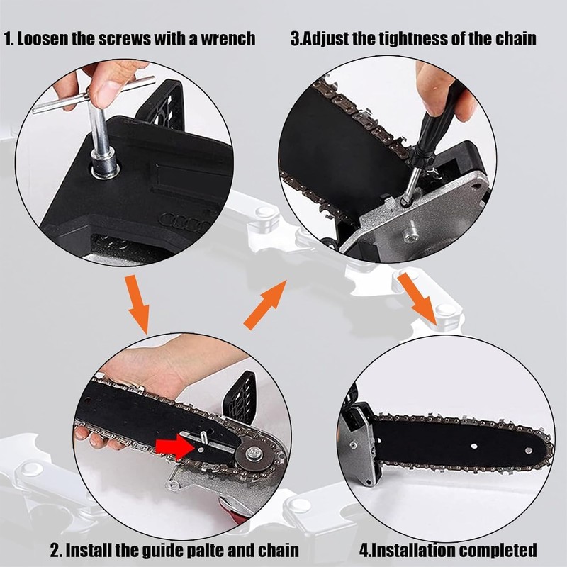 GSSHBR 6 Inch Mini Chainsaw Chain Replacement Accessories,4 Pieces Chain