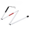 White Cane Folding Telescopic Cane, Long Type, For Visually Impaired