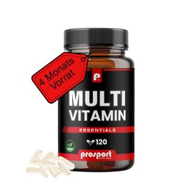Prosport Premium Multivitamin - 120 Complex Capsules - Dietary Supplement - Vegan and Bioactive - Multivitamin Capsules for Daily Consumption