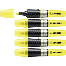 Highlighter - STABILO LUMINATOR - Pack of 5 - Yellow