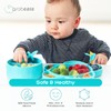 Grabease Feeding Supplies - 4-Piece Silicone Baby Feeding Set with