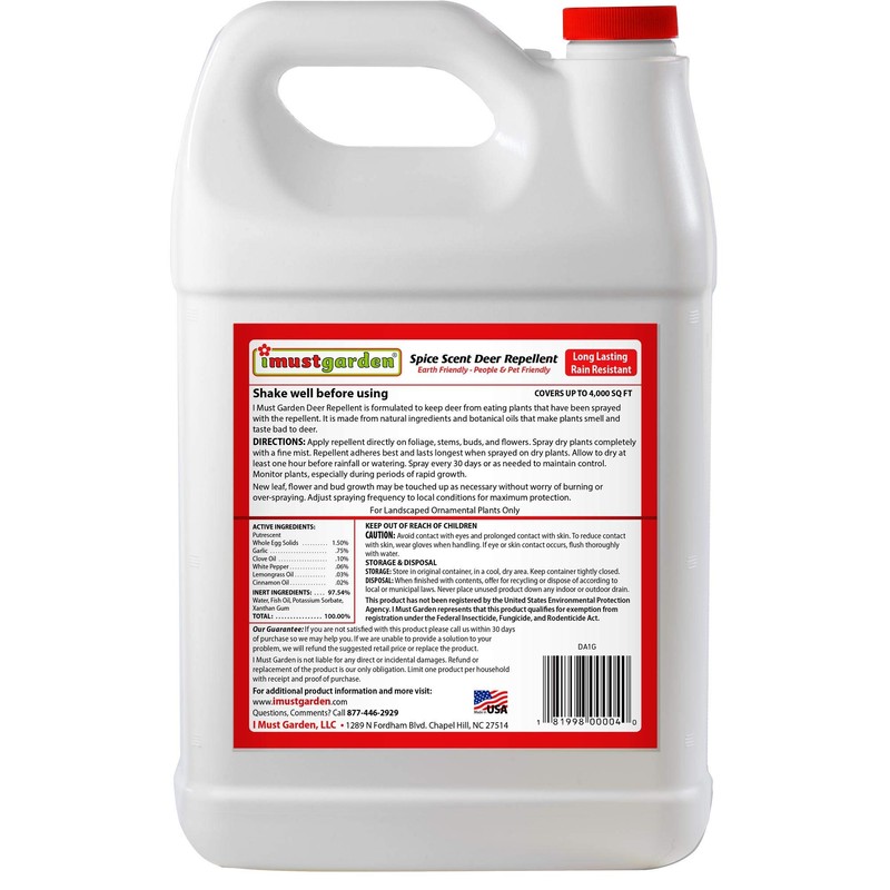 I Must Garden Deer Repellent: Spice Scent Deer Spray for