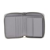 Coccinelle Metallic Soft Leather Zip Around Wallet Light Grey, light