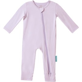 PurComfy Baby Long Sleeve Romper Jumpsuit, Premium Soft Bamboo Rayon One Piece Pajamas Boy Girl 2-Way Zipper Coverall Sleeper 6-12 Month
