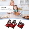 Samgula Red Wine Oven Mitts and Pot Holders Sets Roses
