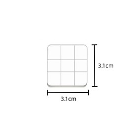 2Pcs Acrylic Stamp Blocks,Clear Acrylic Block,3.1CM*3.1CM Clear Stamping Blocks,Stamping Platform,Acrylic Stamps Stamping Blocks Tools