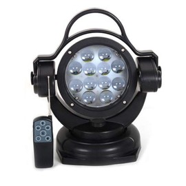 11 Inch 60W Led Search Light 360 Degrees Rotating Remote Control 9-32V Led Work Light Spot Led Driving Lights Fog Lights Offroad Lights SUV ATV 4wd Truck Boat Lighting for Hunting Camping Exploring