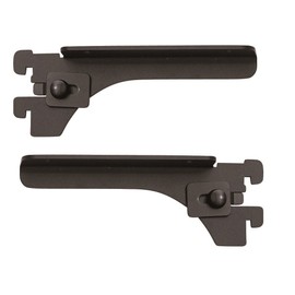 Wood One MKTTBS-2C-K Futsuno Black Bracket for Shelf Depth 5.7 inches (145 mm) Left and Right Set