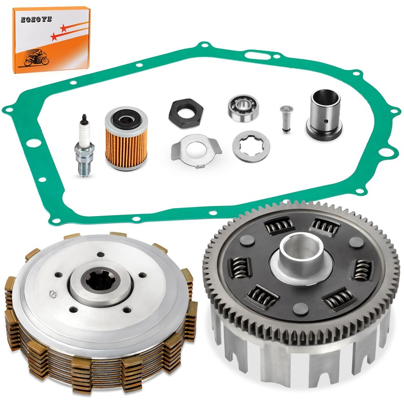 Clutch Kit Assembly w/Gasket + Clutch Basket for Yamaha Warrior