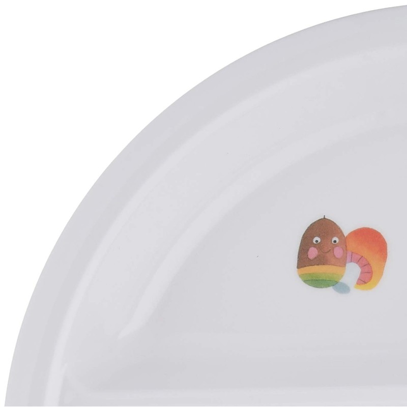 Markei Belli Child J25 BC Three-Divided Dish, Small, Squirrel