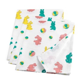 PILL THING Baby Hospital Receiving Swaddle Blankets for Newborn Babies - Original Bunny Design Breathable Cotton - Durable Hospital Quality - Generous 36x40 Size (Bunnyland, 3 Pack)