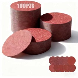 100 Lijas Lijadora Orbital Circular 4 pulgadas,Lijas de Grano Variable para Madera,Metal y DIY,Lija Duradera para Pulido y Liación,10 Hojas de Cada Tamaño(40/80/120/240/400/600/800/1000/2000/3000)