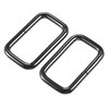 sourcing map Metal Rectangle Ring Buckles 38x20mm for Bags Belts