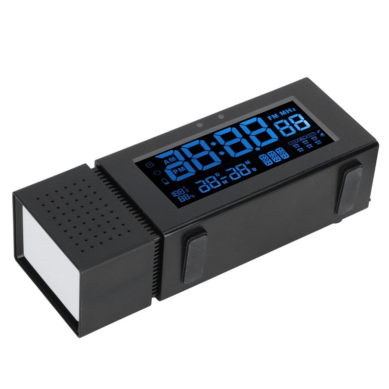 Alarm Clock Sound Light Multifunctional Digital for Household Color Night