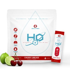 Cellutrex Cellutrex? H2O Electrolytes - Cherry Limeade | Zero Sugar Electrolyte Powder Drink Mix | Natural Salt, Non-GMO Electrolytes for Workouts, Fasting, Wellness, and Travel | 20 Easy-Open Stick Packs