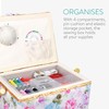 Navaris Sewing Box Sewing Box Sewing Case for Handmade -