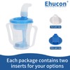 Ehucon Dysphagia Regulating Drinking Cup for Swallowing and Disorders People,Dispenses