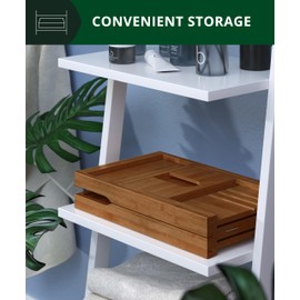 ROYAL CRAFT WOOD Premium Foldable Bathtub Tray - Wood Bath Tray for Tub, Bamboo Shelf, Expandable Bath Table Trays, Bathtub & Bathroom Accessories for New Home Gifts for Mom