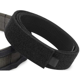 KRYDEX Tactical Inner Belt 1.5 Inch Loop Liner Under Belt for Outer Duty Belt (Black, S:(30"-33"))
