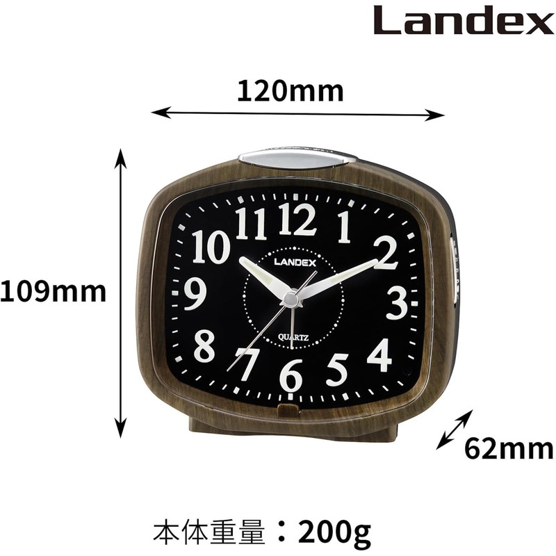 LANDEX YT5315 Table Clock, Alarm Clock, Constantly Lit, LED, Electronic