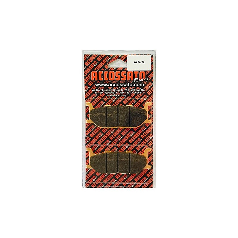 ACCOSSATO Brake Pad agpa71st, Yamaha > XVS 950 A Midnight