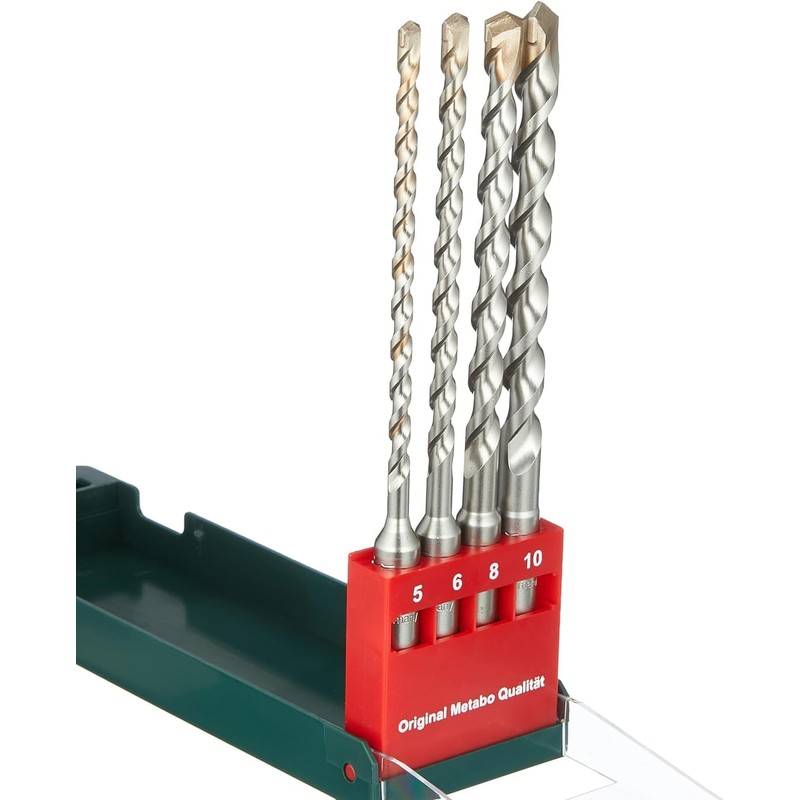 Metabo 625580000 4 Piece Drill SDS-Plus Drill Bit Set