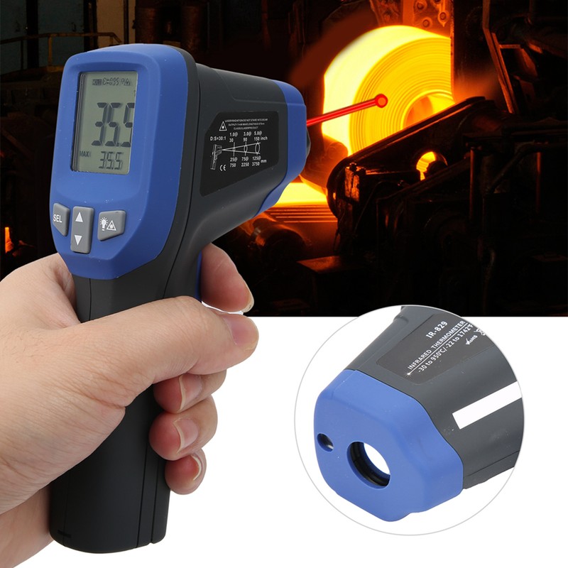 Infrared Thermometer NonContact Laser Professional IR Gun Industry Temperature Meter