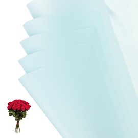 PATIKIL 22.8 x 22.8 Inch Flower Wrapping Paper, 20 Pcs Iridescent Double Sided Florist Bouquet Packaging Waterproof Florist Supplies DIY Crafts Gift Packaging Gift Box Wedding, Blue