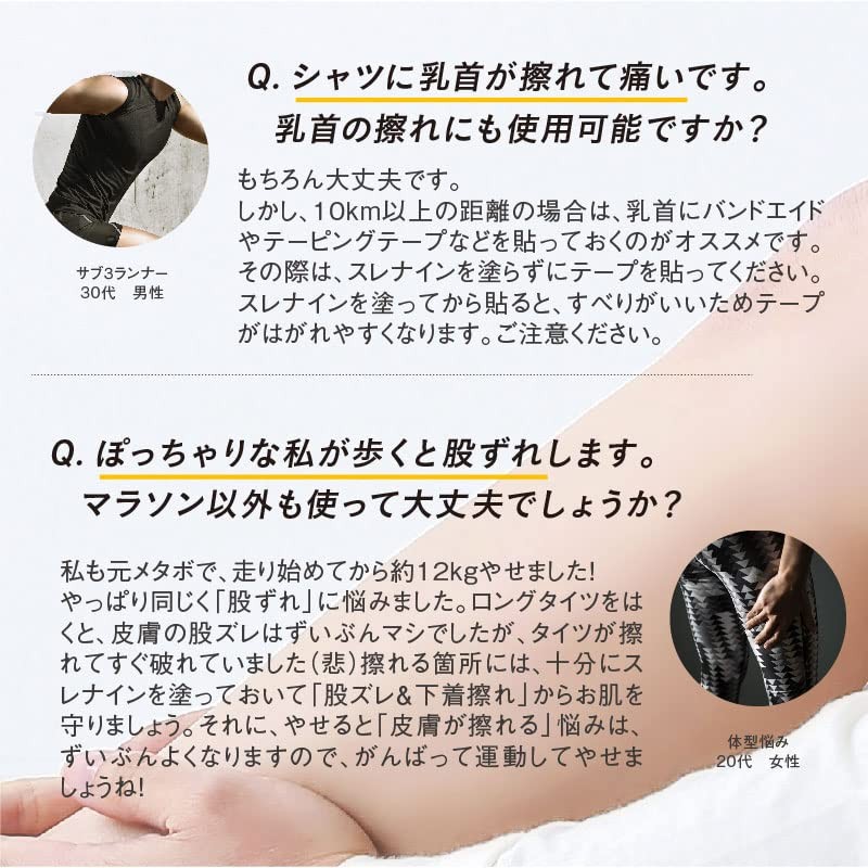 スレナイン SPフォアアスリート 30ml 股ずれ 靴ずれ 防止 保護 クリーム