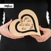 sagl.tirol Pine Heart with Floating Inner Heart and Engraving, 20