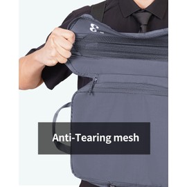 ECOHUB 5 Set Compression Packing Cubes for Suitcases Organiser Bags Set Travel Essentials with Shoe Bags for Travel Tear-resistant Travel Accessories with ID Tag Expandable Packing Bags(Dark Grey)