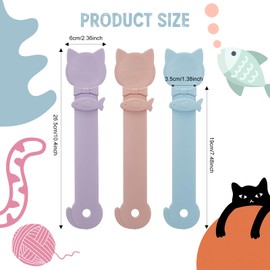 3 Pack Cat Strip Feeder Spoon, Happy Spoon, Cat Treat Feeding Spoon with Sliding Extruder, Eco-Friendly Food Spoon for Wet Food & Lickable Liquid Snack