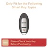 Fit for Nissan Key Fob Cover 3 Button, Smart Key