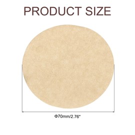 QUARKZMAN Pack of 600 Coffee Filters, 70 mm Disposable Round Paper Filters, Natural for Home and Office Use in Pour Over and Drip Coffee Machines