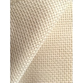 Natural Cream Monks Cloth 7 Count Even Weave Fabric 50 x 70cm from Zweigart for Stitching and Punch Needle