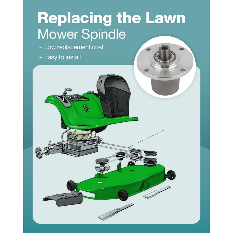 SCITOO Mower Spindle Spindle Assembly Replacement for Bunton for Bobcat
