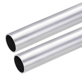 sourcing map 6063 Aluminium Round Tube Seamless Straight Tube 30 mm Outer Diameter 27 mm Inner Diameter 300 mm Length Pack of 2