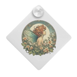'Honeysuckle Garden Fairy' Suction Cup Car Window Sign (CG00032012)