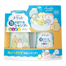 Merit Bubble Shampoo Kids Pump Body + Replacement Sumikko Gurashi Design Set, 19.3 fl oz (540 ml)